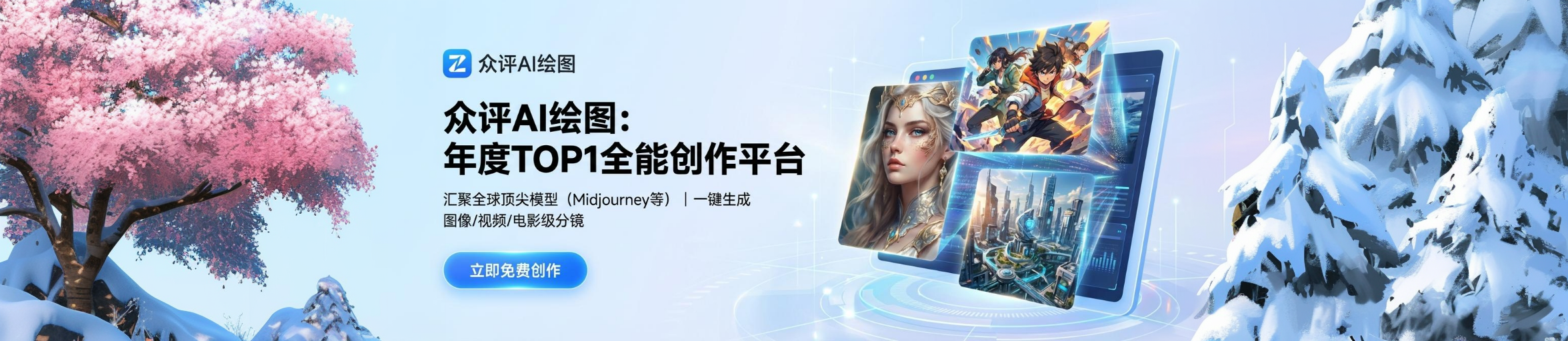 众评AI绘图 一键生图